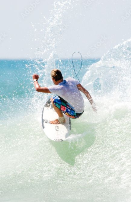 Surf lesson setting in Capbreton, France